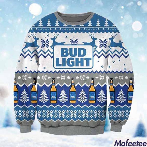Bud Light Beer Lovers Ugly Christmas Sweater