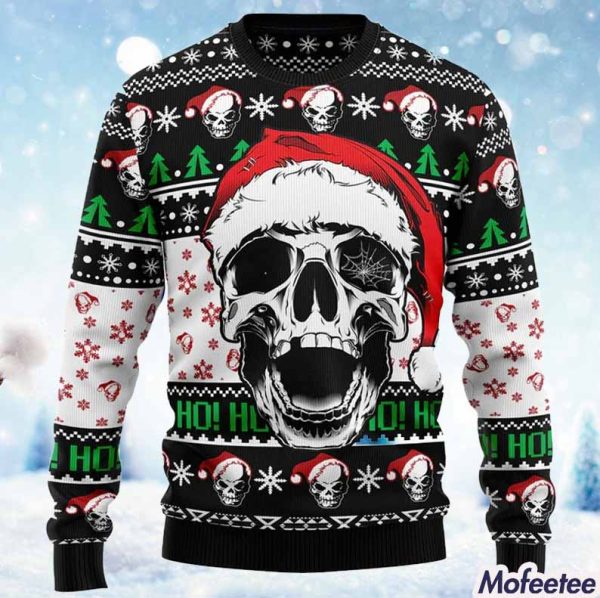 Creepy Christmas Skull Sweater