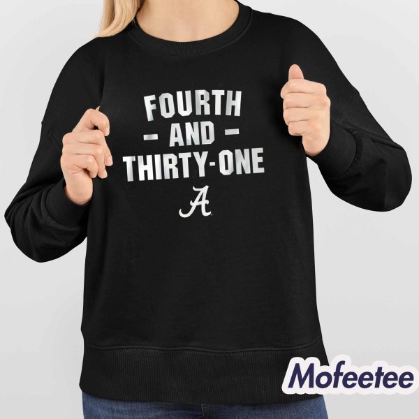 Fourth And Thirty One Crimson Tide Hoodie