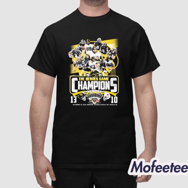 Hawkeyes 2023 The Heroes Game Champions Shirt