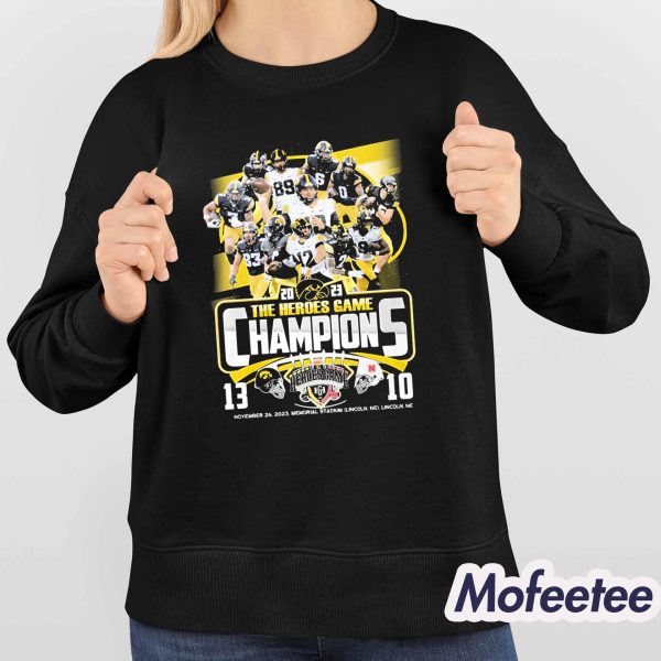 Hawkeyes 2023 The Heroes Game Champions Shirt