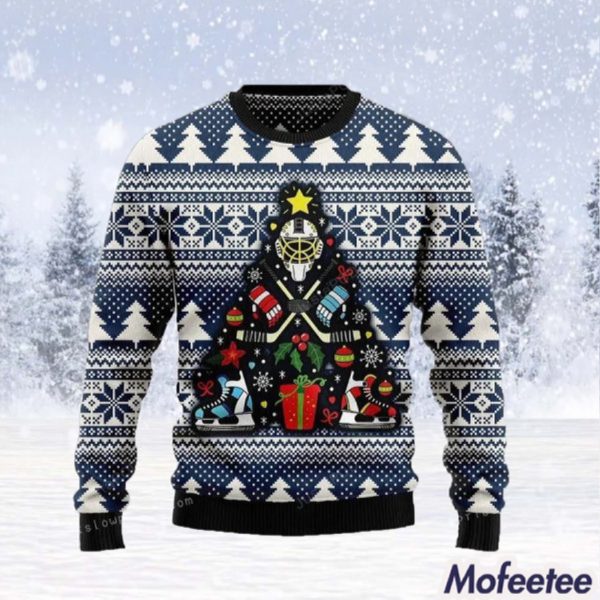 Hockey Christmas Ugly Sweater Party