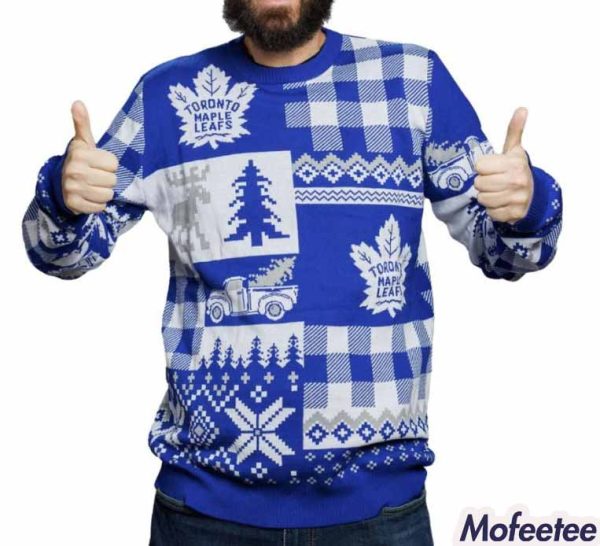 Maple Leafs Knit 2023 NHL Ugly Christmas Sweater
