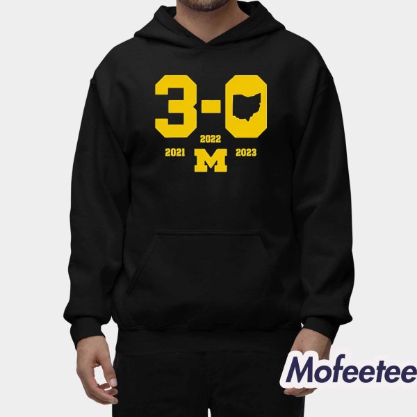 Michigan Football 3-0 In The Game Shirt