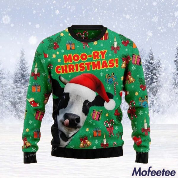 Moo Ry Christmas Ugly Sweater Party