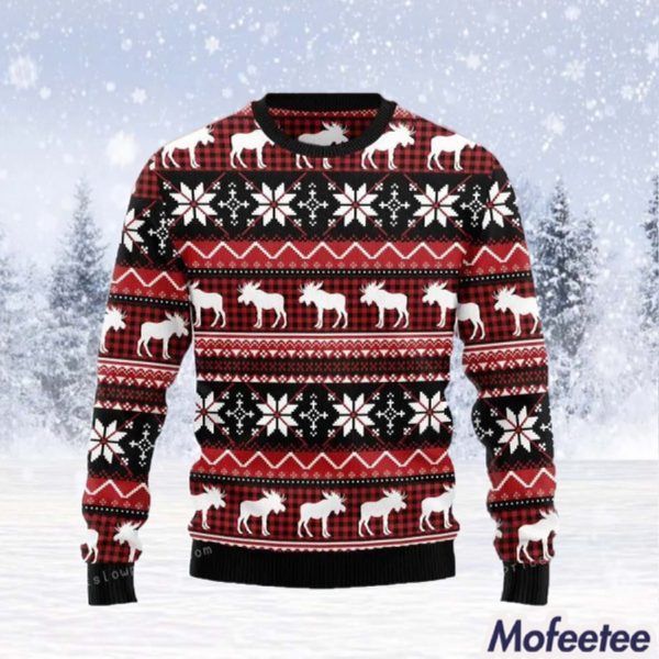 Moose Christmas Party Ugly Christmas Sweater