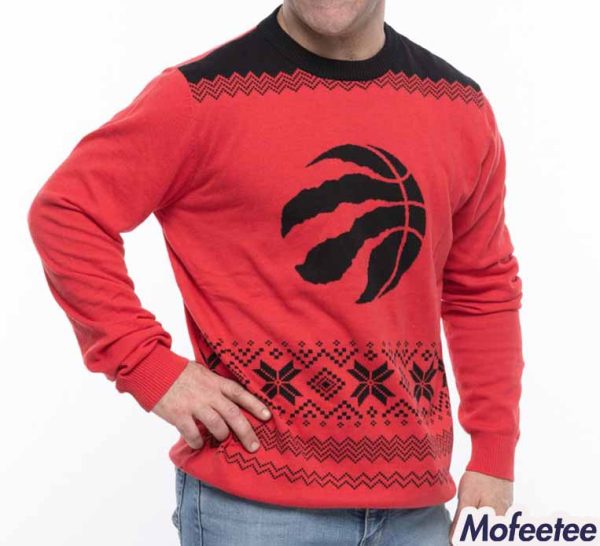 NBA Raptors Big Logo Ugly Sweater
