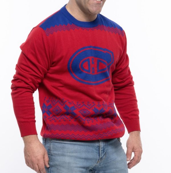 NHL Canadiens Big Logo Ugly Sweater