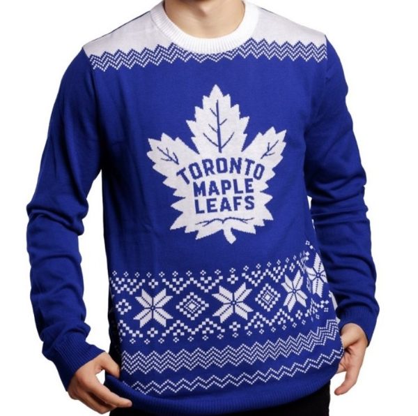 NHL Maple Leafs Big Logo Ugly Sweater