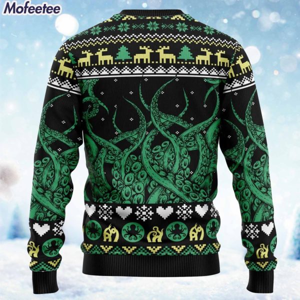 Octopus Cool Ugly Christmas Sweater