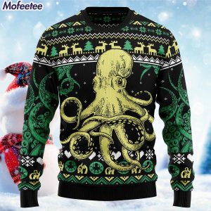 Octopus Cool Ugly Christmas Sweater