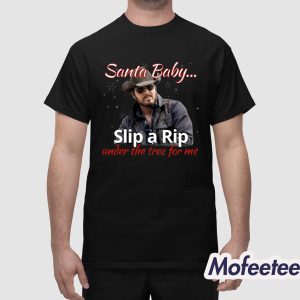 Santa Baby Under The Tree For Me Shirt 1