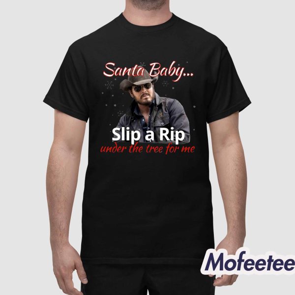 Santa Baby Under The Tree For Me Shirt