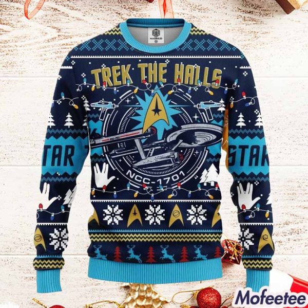 Star Trek The Halls Christmas Sweater