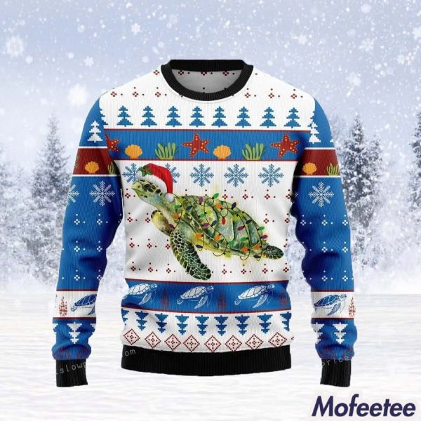 Turtle Christmas Ugly Sweater