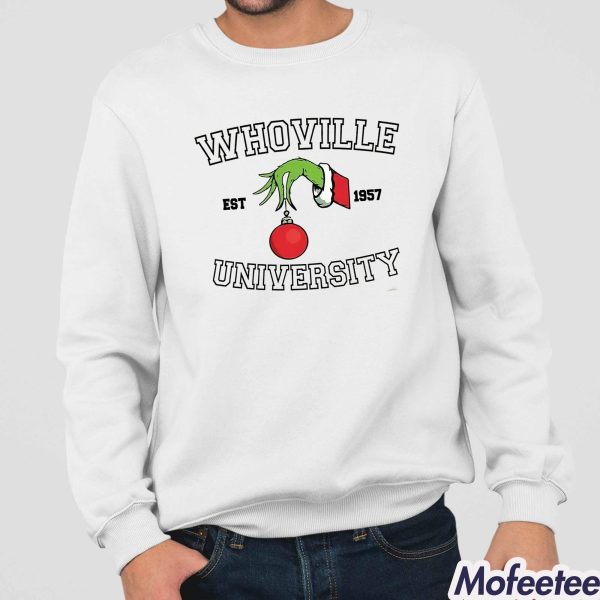Whoville Est 1957 Grnch 1957 Christmas Sweatshirt