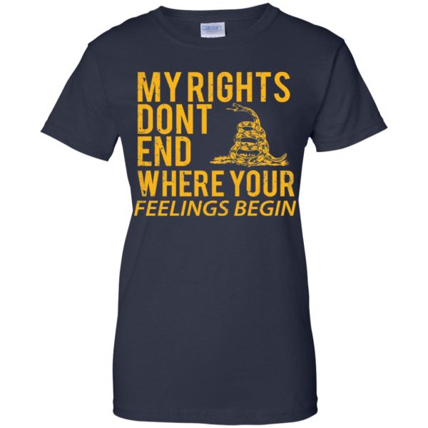 Gadsden My rights don’t end where your feelings begin shirt