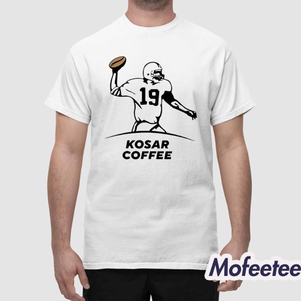 Bernie Kosar Wearing Kosar Coffee Shirt