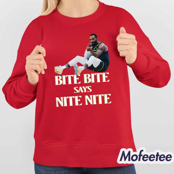 Emily Egnatzzz Wearing Bite Bite Says Nite Nite Shirt
