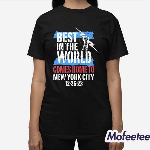 CM Punk Best In The World Comes Home To New York City 12 26 23 Shirt