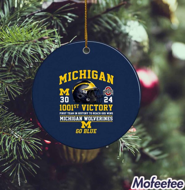 Michigan Wolverines 1001st Victory Ornament