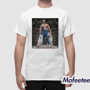 Dragon Lee With His Dogs Photo Shirt 1