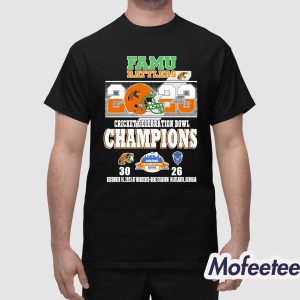 Famu Rattlers 2023 Cricket Celebration Bowl Champions Florida A M 30 26 Howard Bison Shirt 1