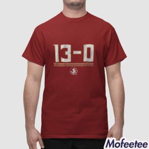 FSU 13-0 ACC Football Champions 2023 Shirt