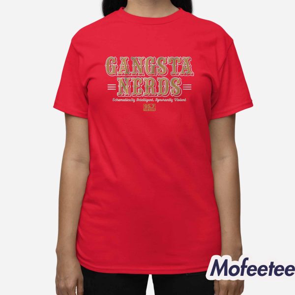 Gangsta Nerds Schematically Intelligent, Ignorantly Violent Shirt