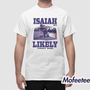 Isaiah Likely Tight End Dive Ravens Shirt 1