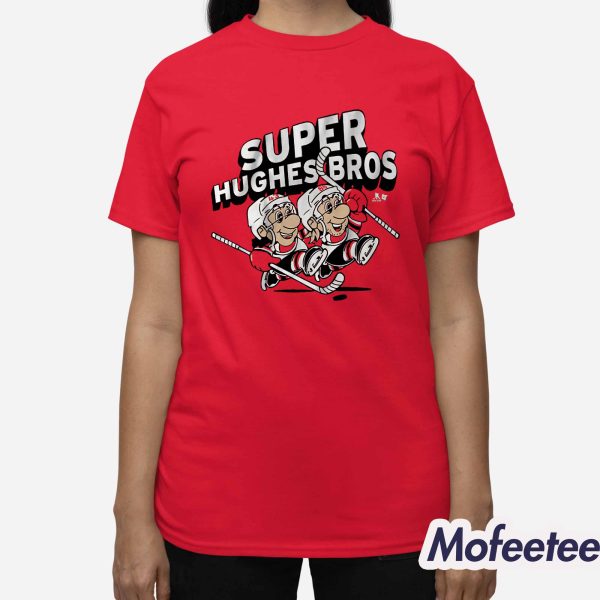 Jack And Luke Super Hughes Bros New Jersey NHL Shirt