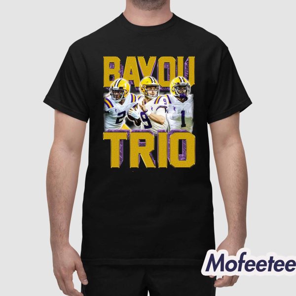 Justin Jets Jefferson Bayou Trio LSU Shirt