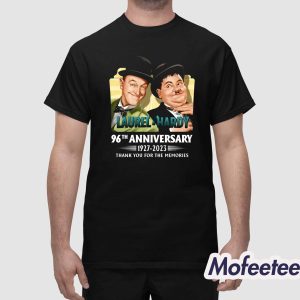 Laurel And Hardy 96th Anniversary 1927 2023 Thank You For The Memories Shirt 1