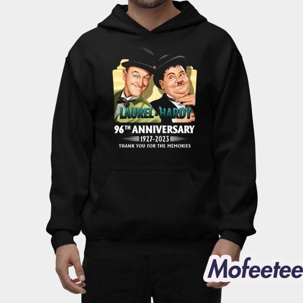 Laurel And Hardy 96th Anniversary 1927 2023 Thank You For The Memories Shirt