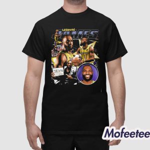 Lebron James Lakers Scoring Basketball Shirt 1
