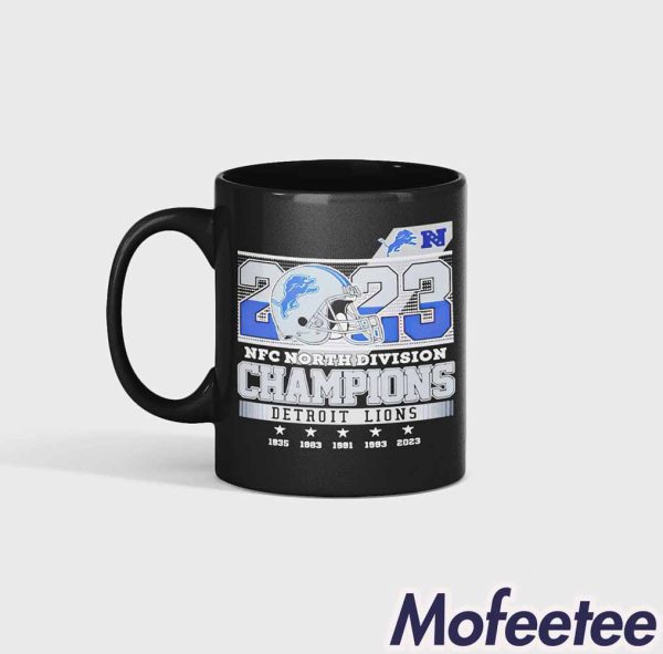 Lions 2023 NFC North Division Champions Mug