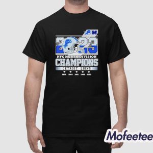 Lions 2023 NFC North Division Champions Shirt 1