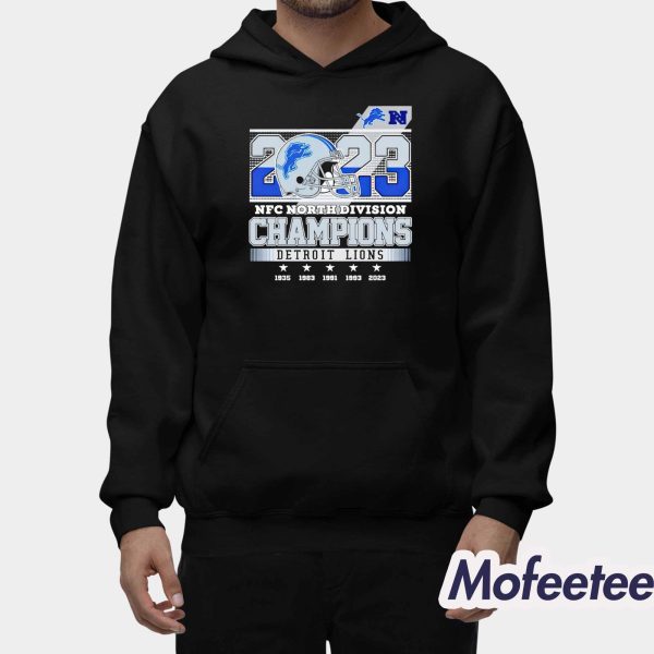 Lions 2023 NFC North Division Champions Shirt