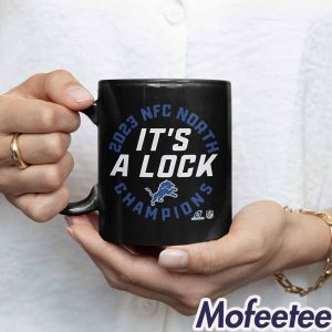 Lions 2023 Nfc North Division Champions Its A Lock Mug 1