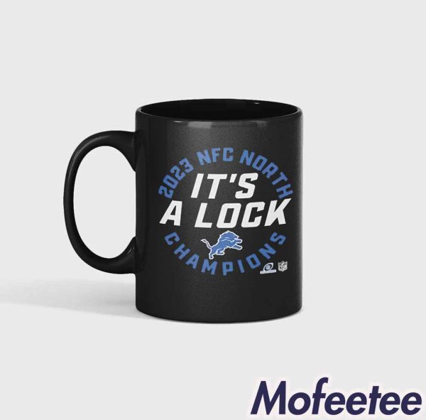 Lions 2023 Nfc North Division Champions It’s A Lock Mug