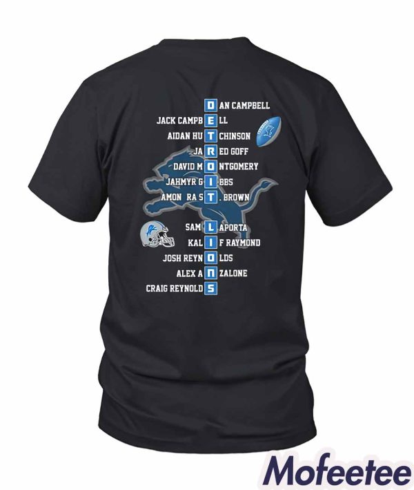 Lions 2023 One Pride NFC North Division Champions Shirt