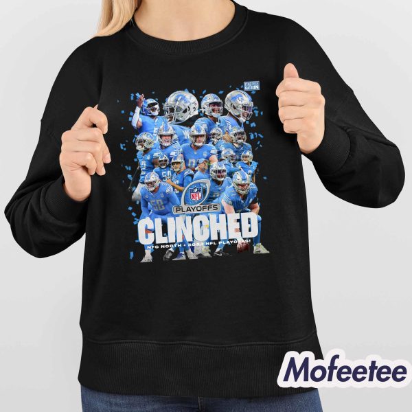 Lions Clinched NFC North 2024 NFL Playoffs Shirt