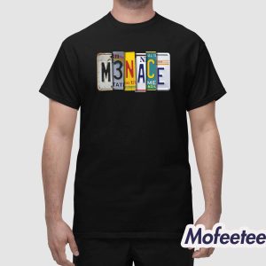 Menace License Plate Shirt 1