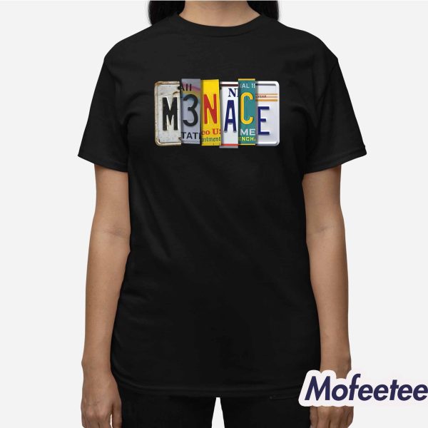 Menace License Plate Shirt