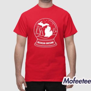 Michigan Snow Globe Shirt 1