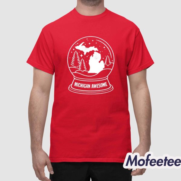 Michigan Snow Globe Shirt