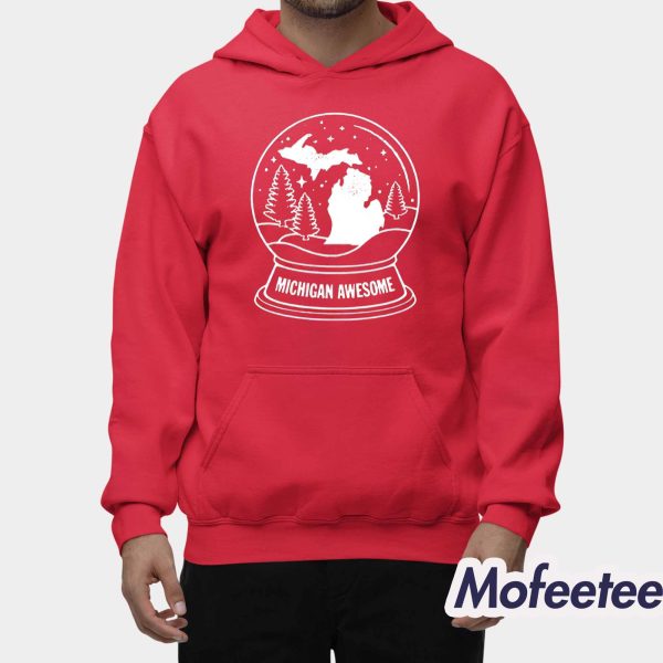 Michigan Snow Globe Shirt