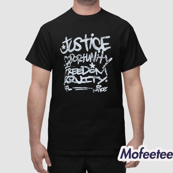 Mike Tomlin Justice Opportunity Equity Freedom Shirt