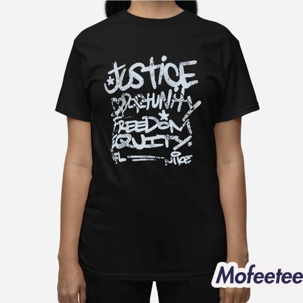 Mike Tomlin Justice Opportunity Equity Freedom Shirt