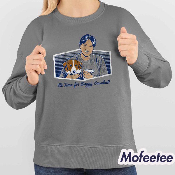 Shohei Ohtani It’s Time For Doggy Baseball Shirt